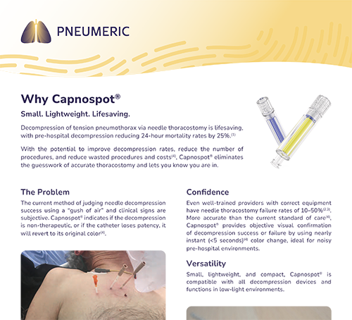 Why Capnospot Flyer cover